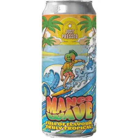 [JUST-PRESSED/MANGO-WAVE/440ML]  Just Pressed Cider Mango Wave Cider - Fruit 3.4% 440ml