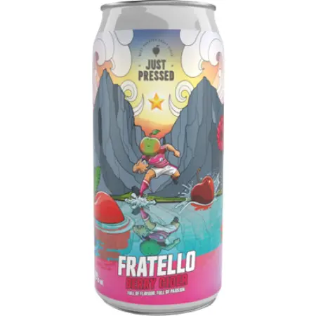 [JUST-PRESSED/FRATELLO/440ML] Just Pressed Cider Fratello Cider - Fruit 3.4% 440ml